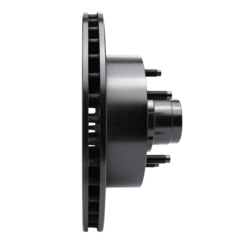 Ford E-150 Econoline Brake Rotor (1) - Front Right - R1 Concepts - Drilled & Slotted - Black - `94-`01
